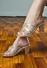 Keira Net Bow Heel