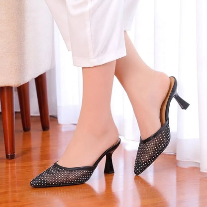 PEARL MESH HEEL
