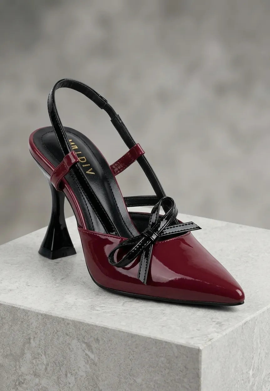 Crimson Charm Heels