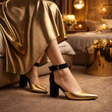 Golden Grace Heels