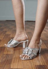 Keira Net Bow Heel