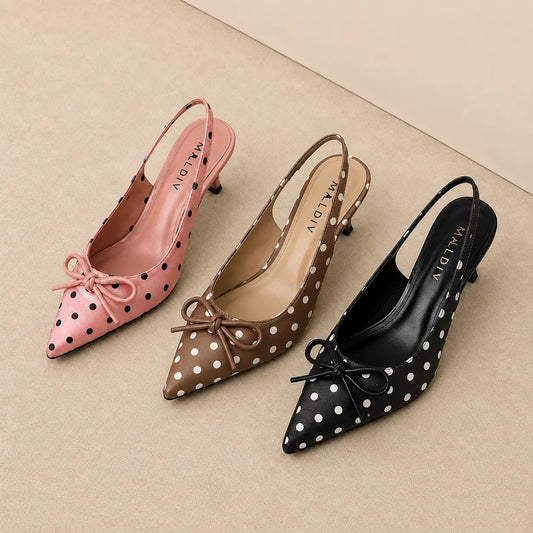 DOT SLINGBACK HEEL