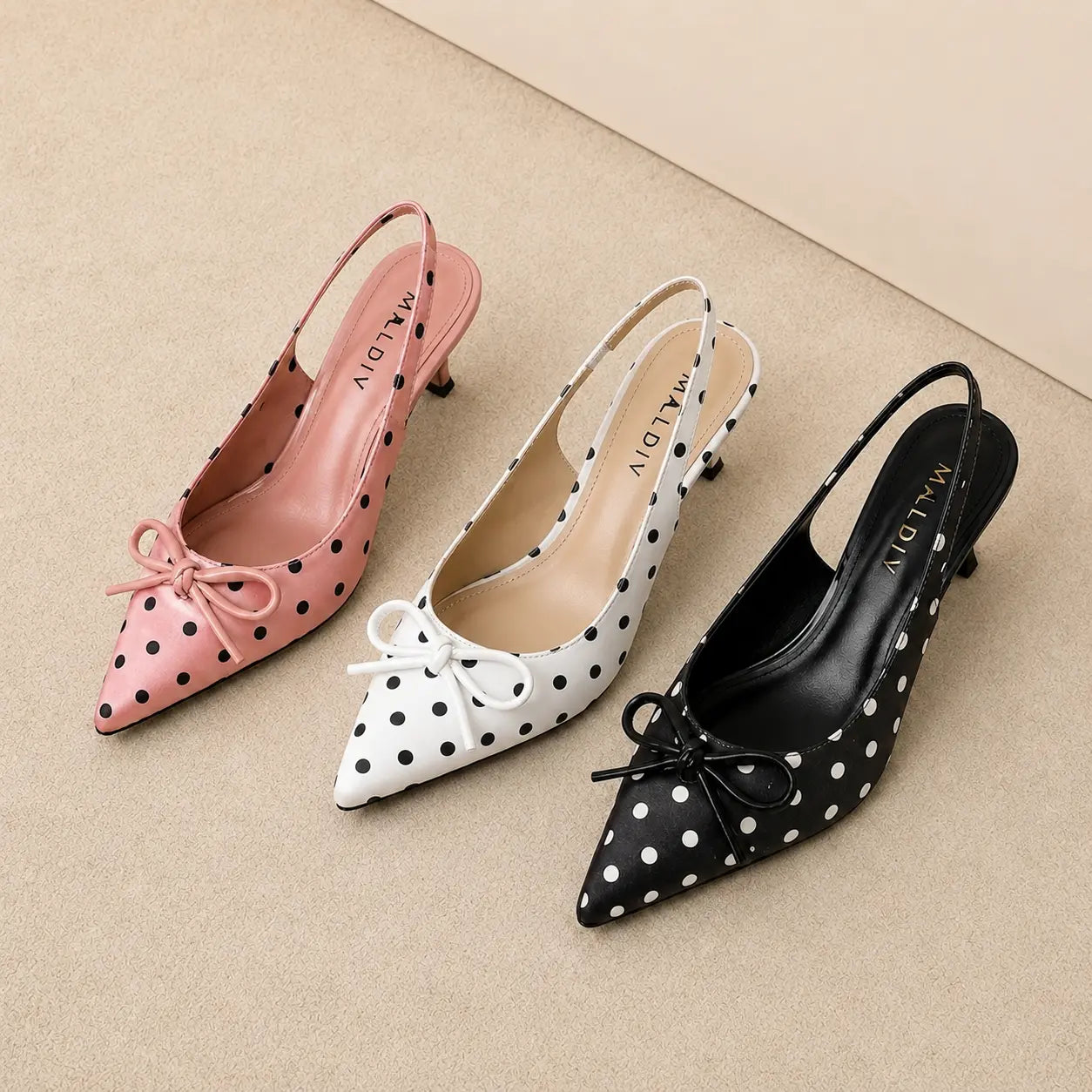 DOT SLINGBACK HEEL
