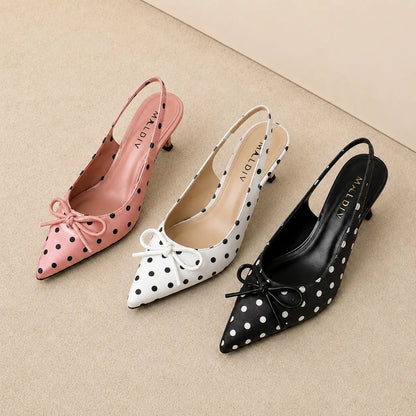 DOT SLINGBACK HEEL