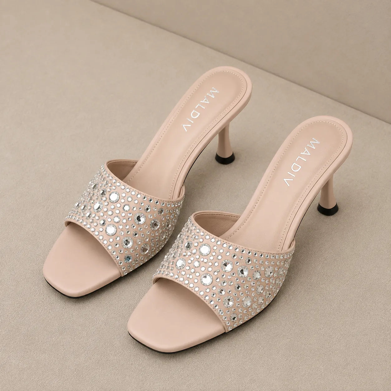 Crystal Charm Heels