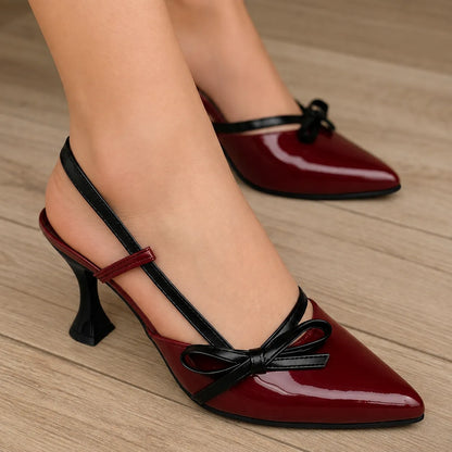 Crimson Charm Heels
