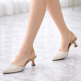Sequence Crystal Slingback Heel