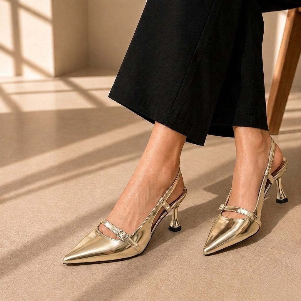 POINTED SLINGBACK HEEL