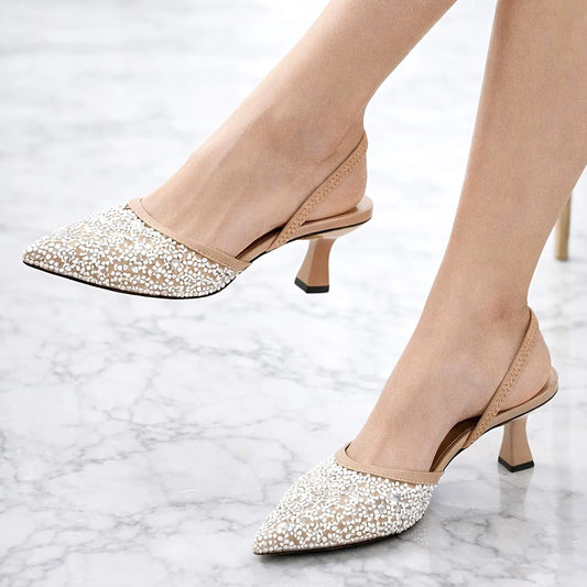 Sequence Crystal Slingback Heel