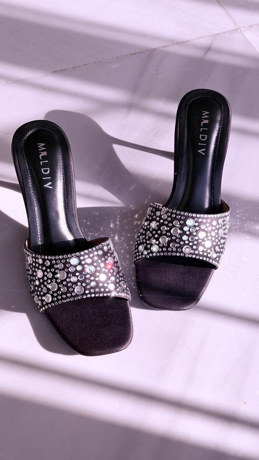 Crystal Charm Heels