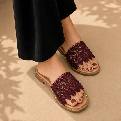 APPLIC FLATS MAROON